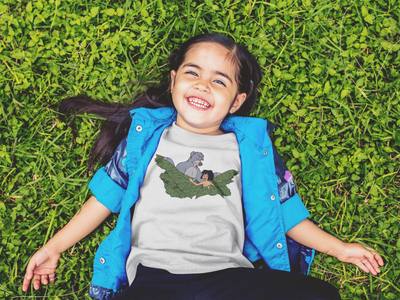 Cute Cartoon Half Sleeves T-Shirt For Girls -FunkyTeesClub