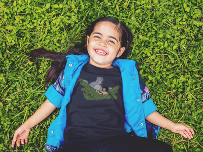 Cute Cartoon Half Sleeves T-Shirt For Girls -FunkyTeesClub