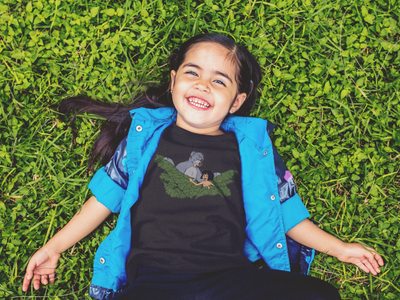 Cute Cartoon Half Sleeves T-Shirt For Girls -FunkyTeesClub
