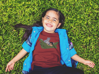 Cute Cartoon Half Sleeves T-Shirt For Girls -FunkyTeesClub