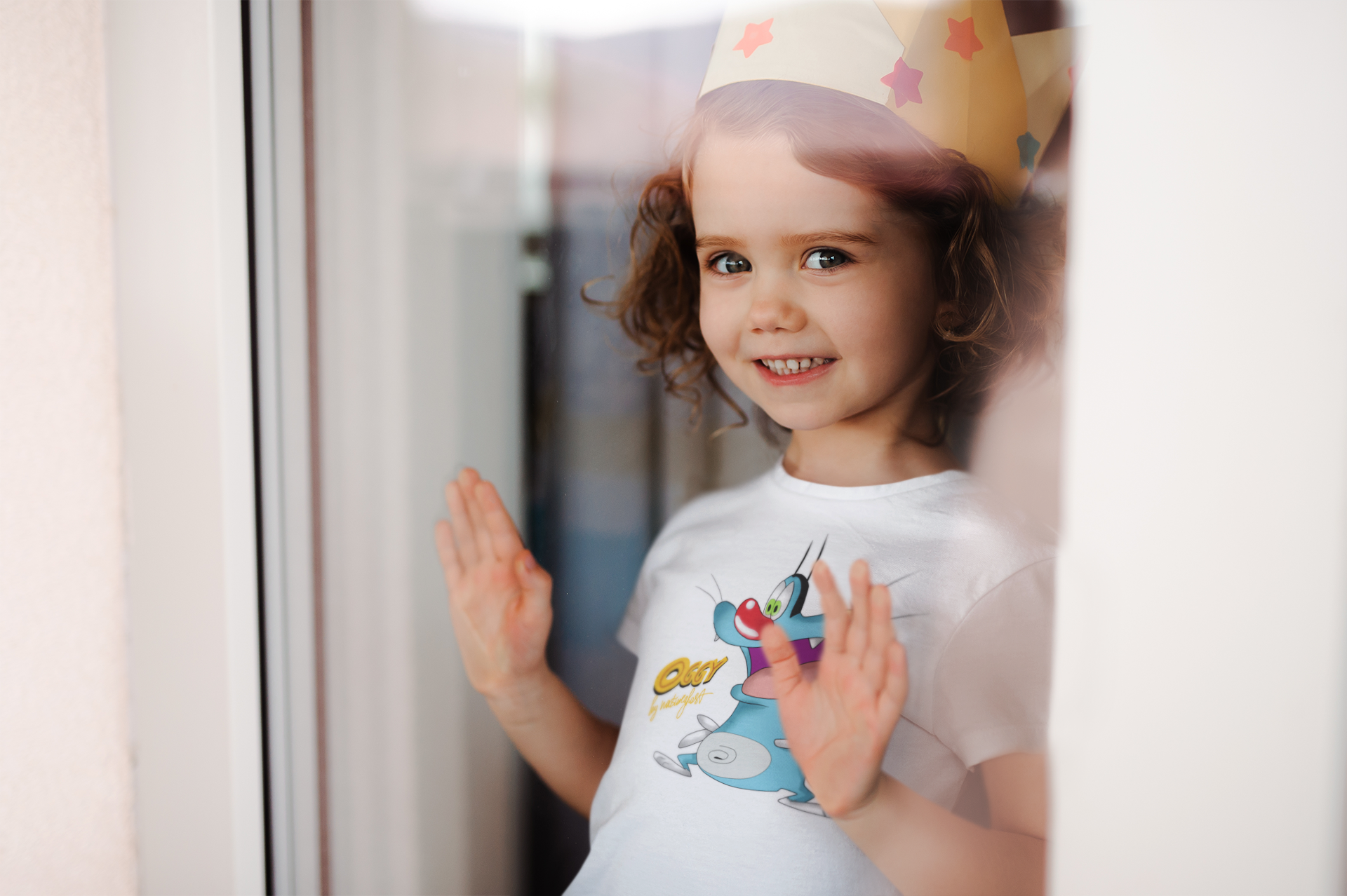 Cute Cartoon Half Sleeves T-Shirt For Girls -FunkyTeesClub