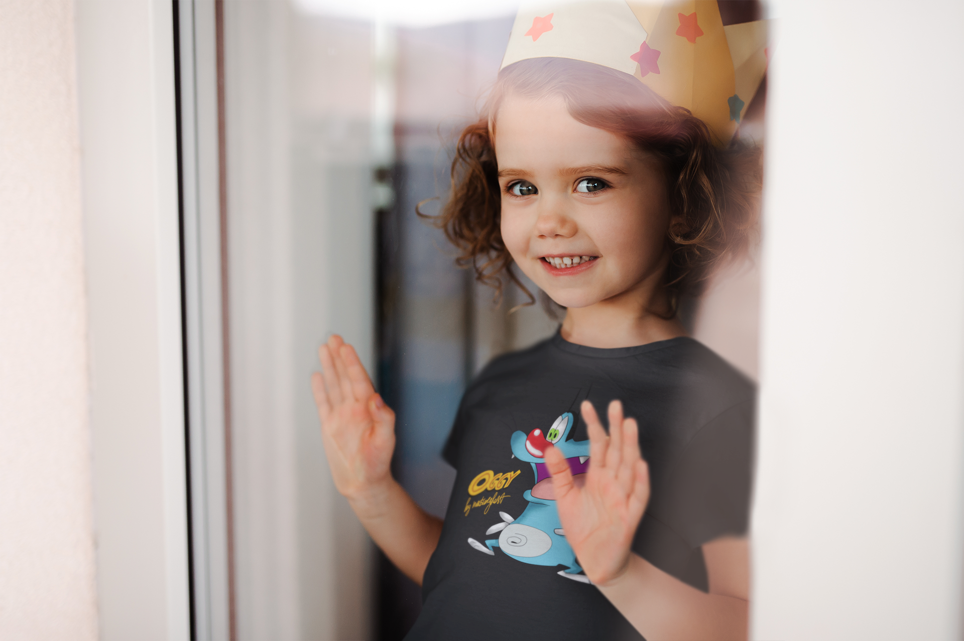 Cute Cartoon Half Sleeves T-Shirt For Girls -FunkyTeesClub