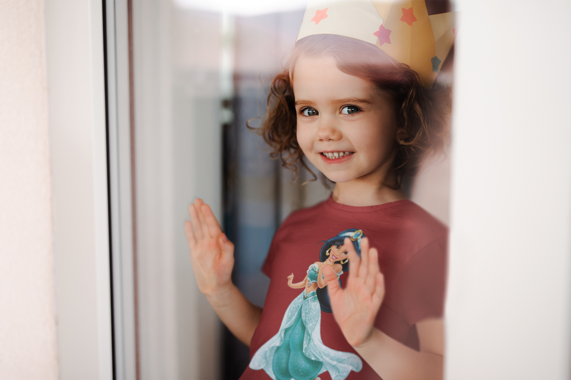 Cute Cartoon Half Sleeves T-Shirt For Girls -FunkyTeesClub
