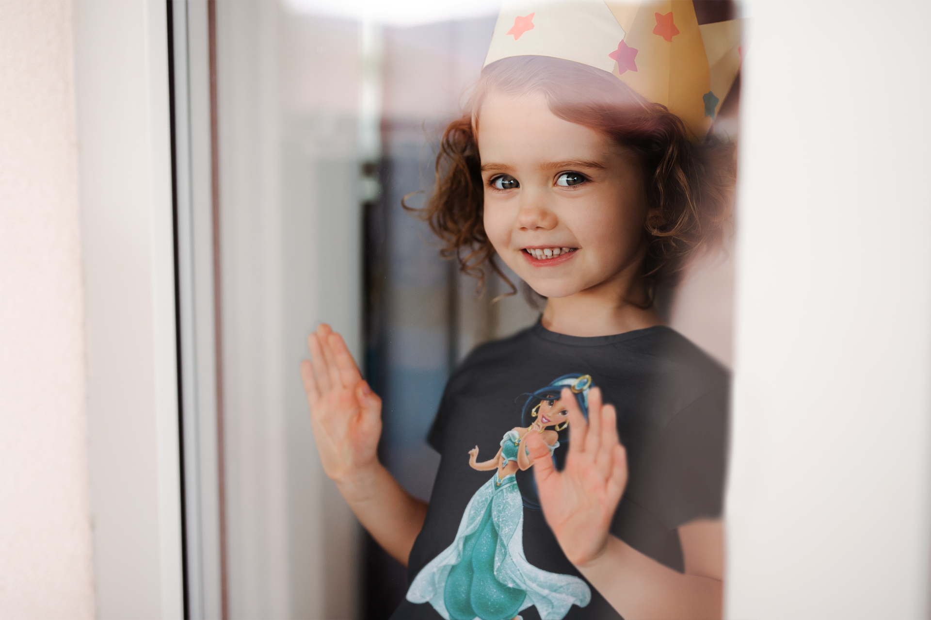 Cute Cartoon Half Sleeves T-Shirt For Girls -FunkyTeesClub
