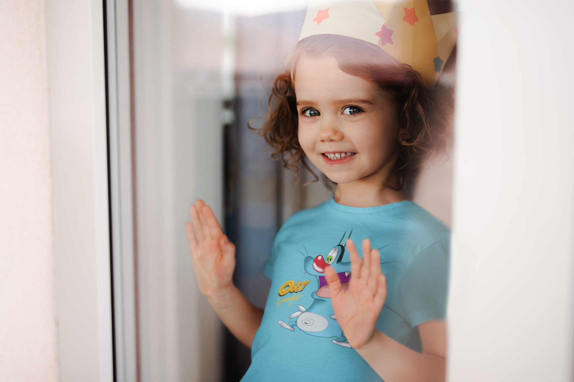 Cute Cartoon Half Sleeves T-Shirt For Girls -FunkyTeesClub