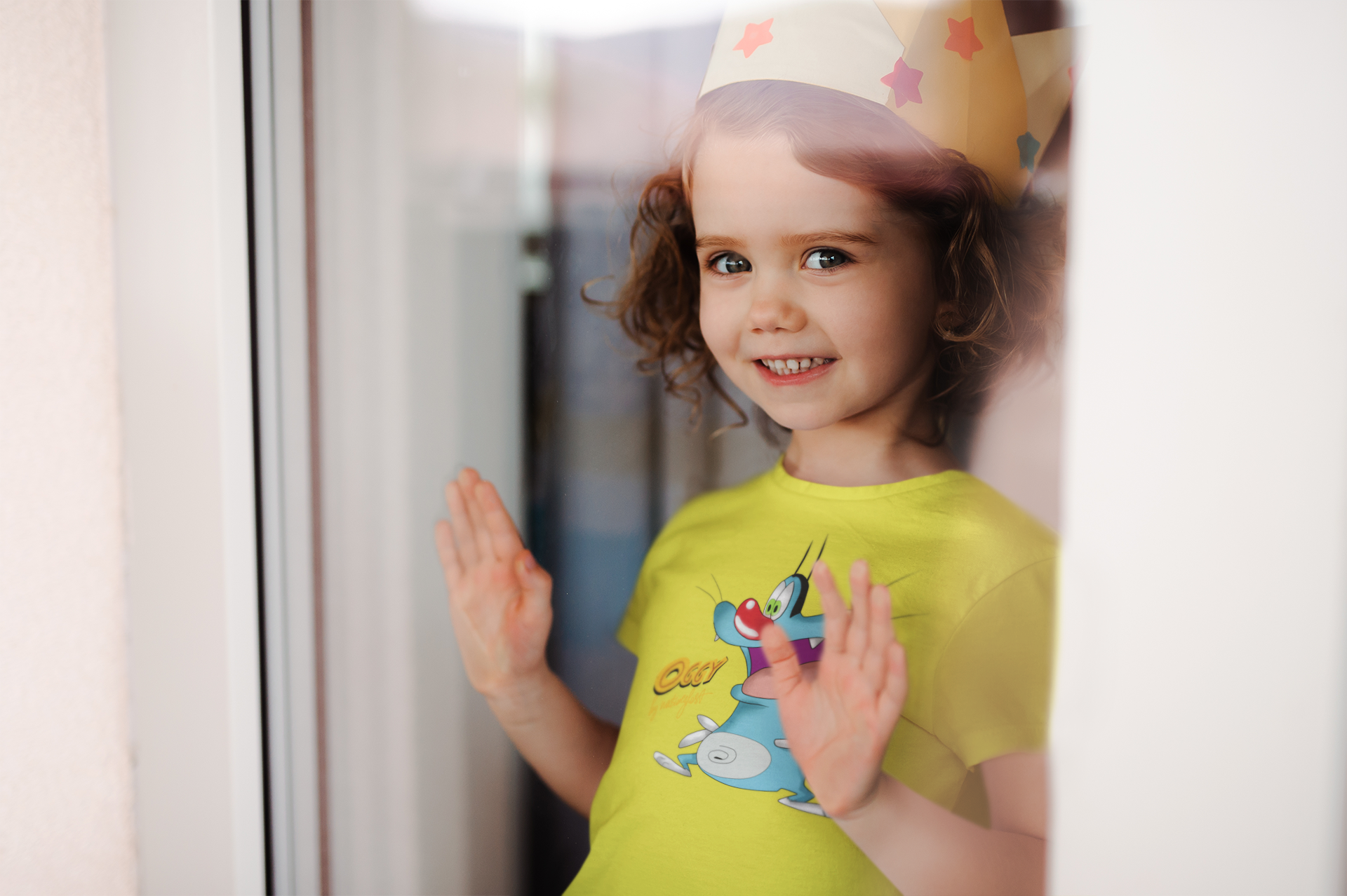 Cute Cartoon Half Sleeves T-Shirt For Girls -FunkyTeesClub