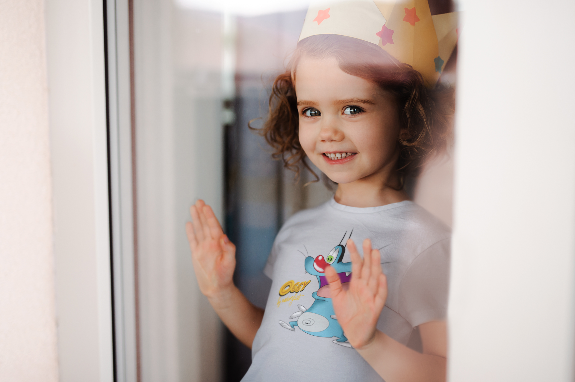 Cute Cartoon Half Sleeves T-Shirt For Girls -FunkyTeesClub