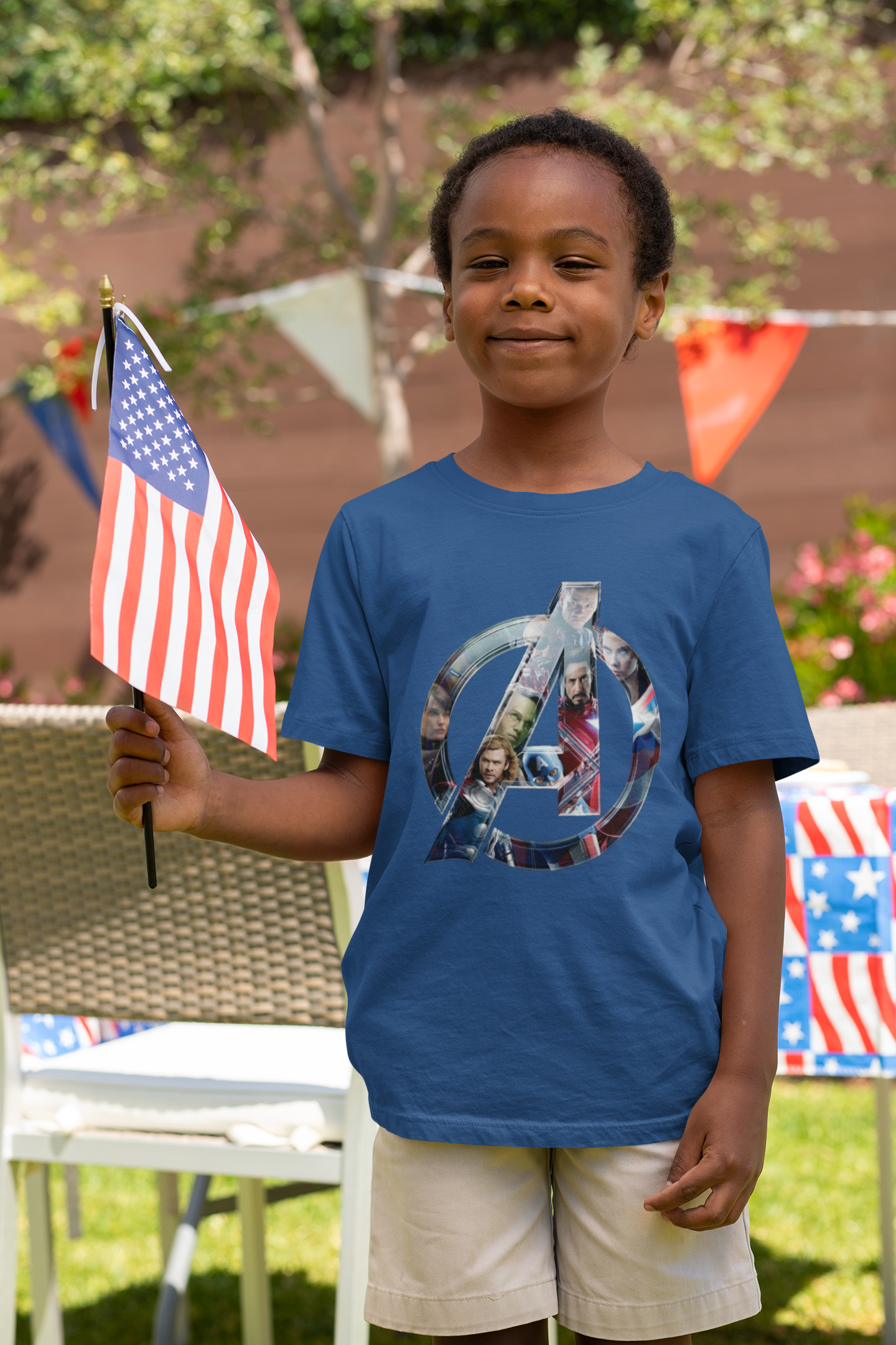 Superhero Half Sleeves T-Shirt for Boy-FunkyTeesClub