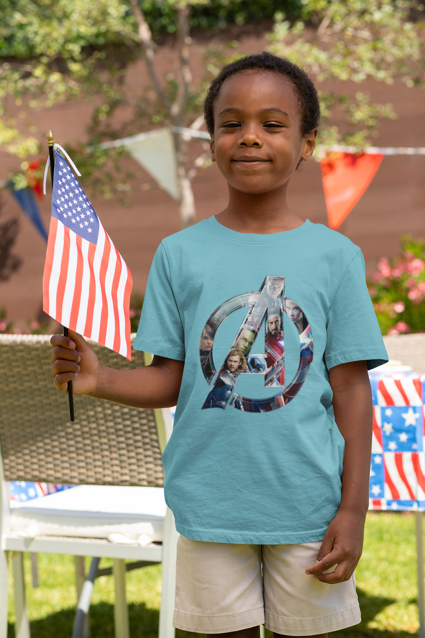 Superhero Half Sleeves T-Shirt for Boy-FunkyTeesClub