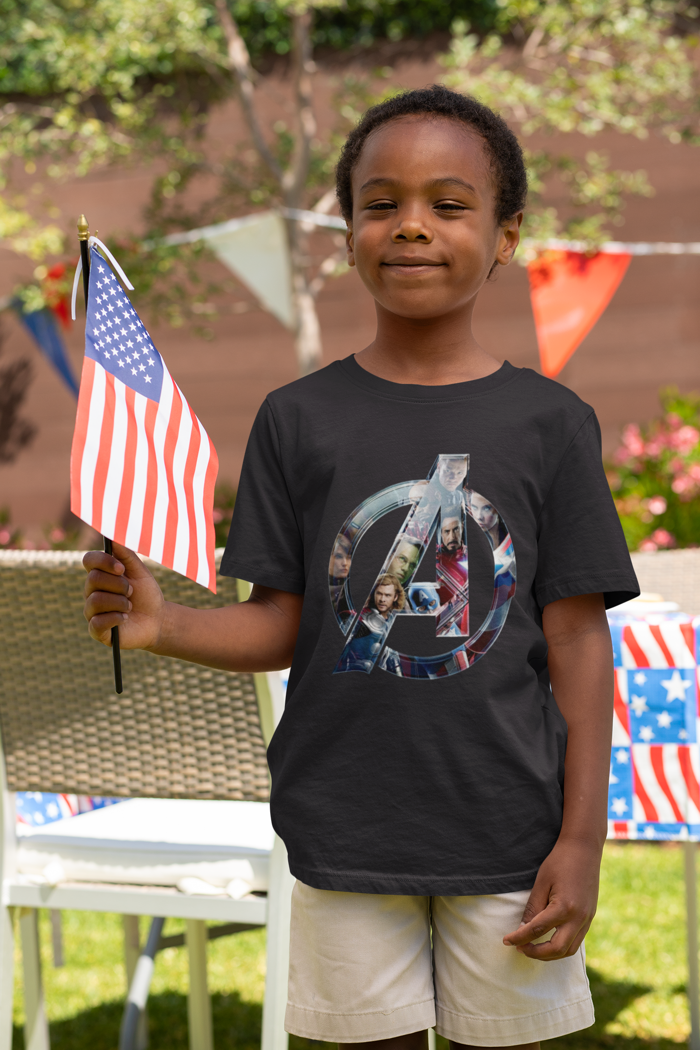 Superhero Half Sleeves T-Shirt for Boy-FunkyTeesClub