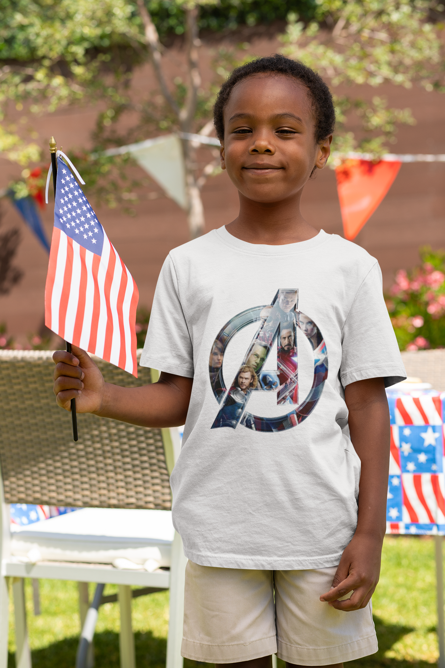 Superhero Half Sleeves T-Shirt for Boy-FunkyTeesClub