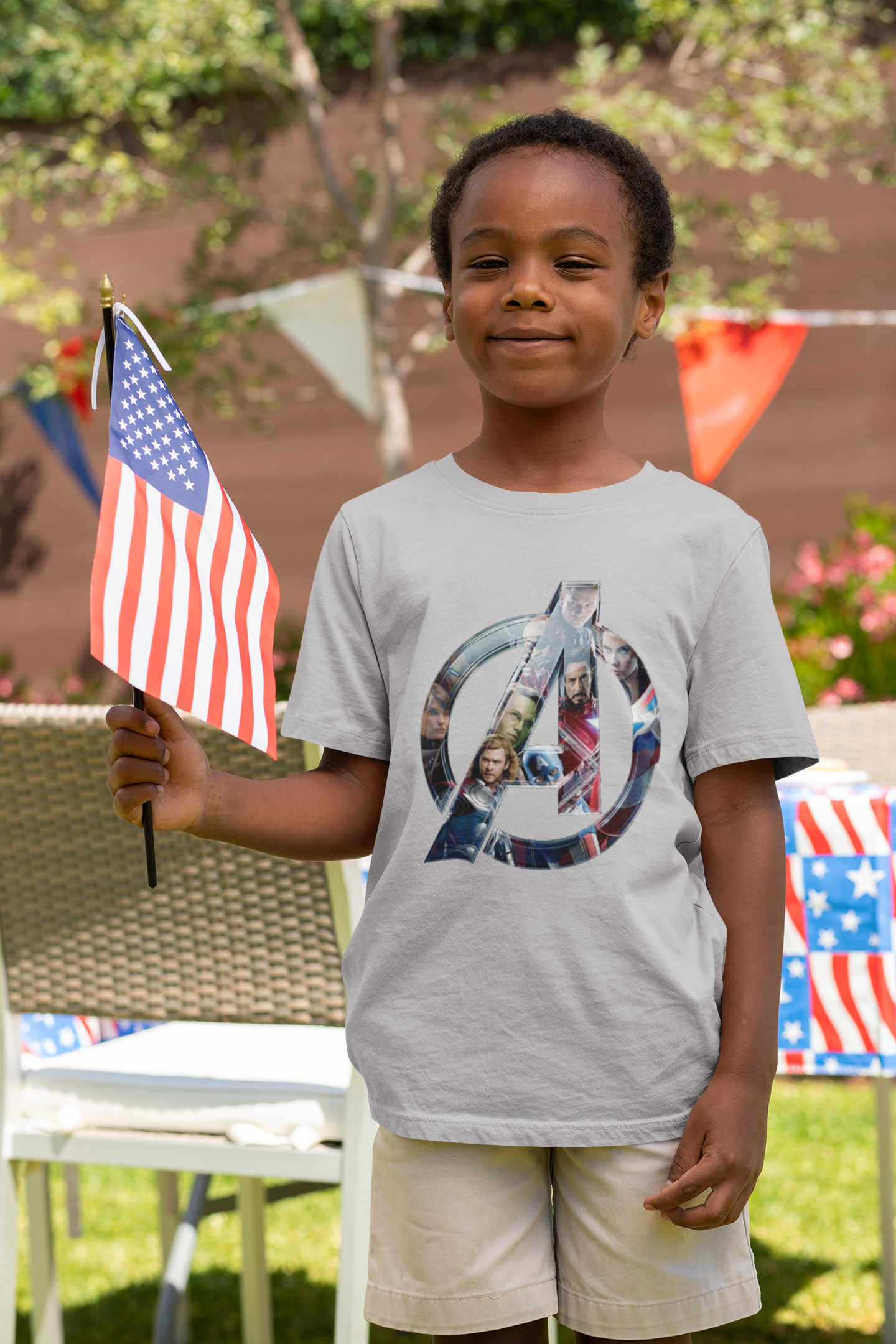 Superhero Half Sleeves T-Shirt for Boy-FunkyTeesClub