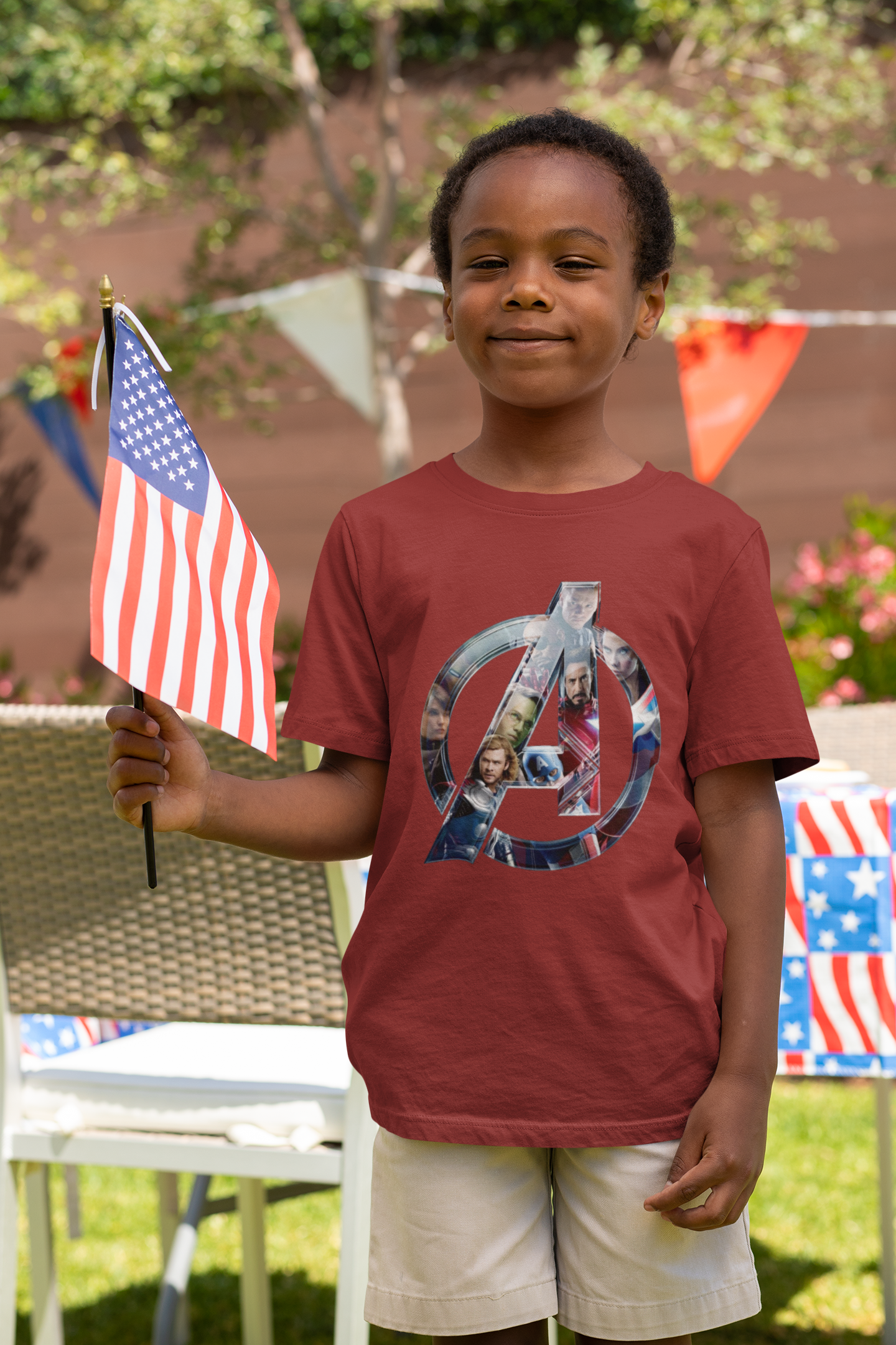 Superhero Half Sleeves T-Shirt for Boy-FunkyTeesClub