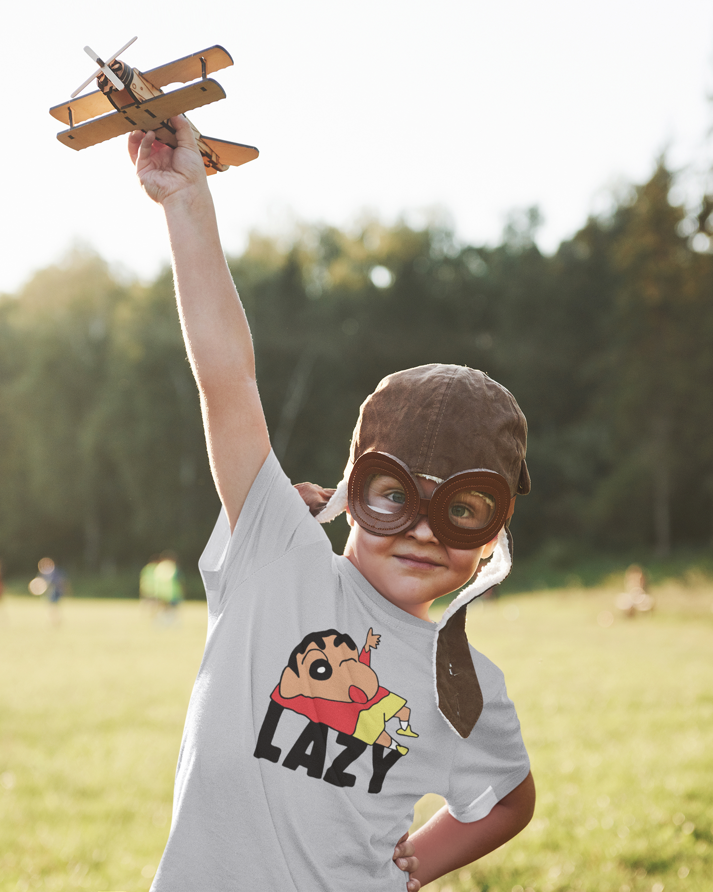Lazy Half Sleeves T-Shirt for Boy-FunkyTeesClub