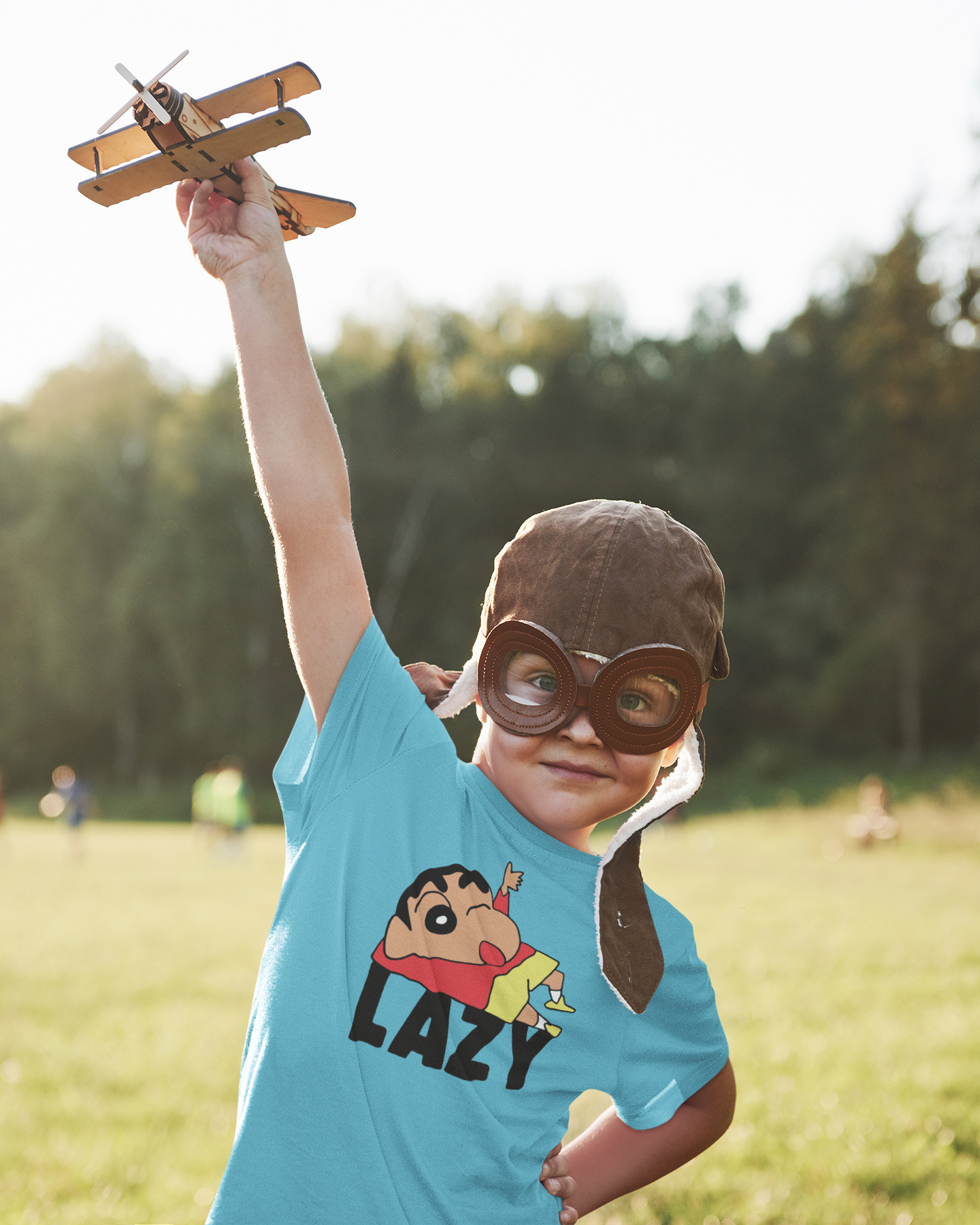 Lazy Half Sleeves T-Shirt for Boy-FunkyTeesClub