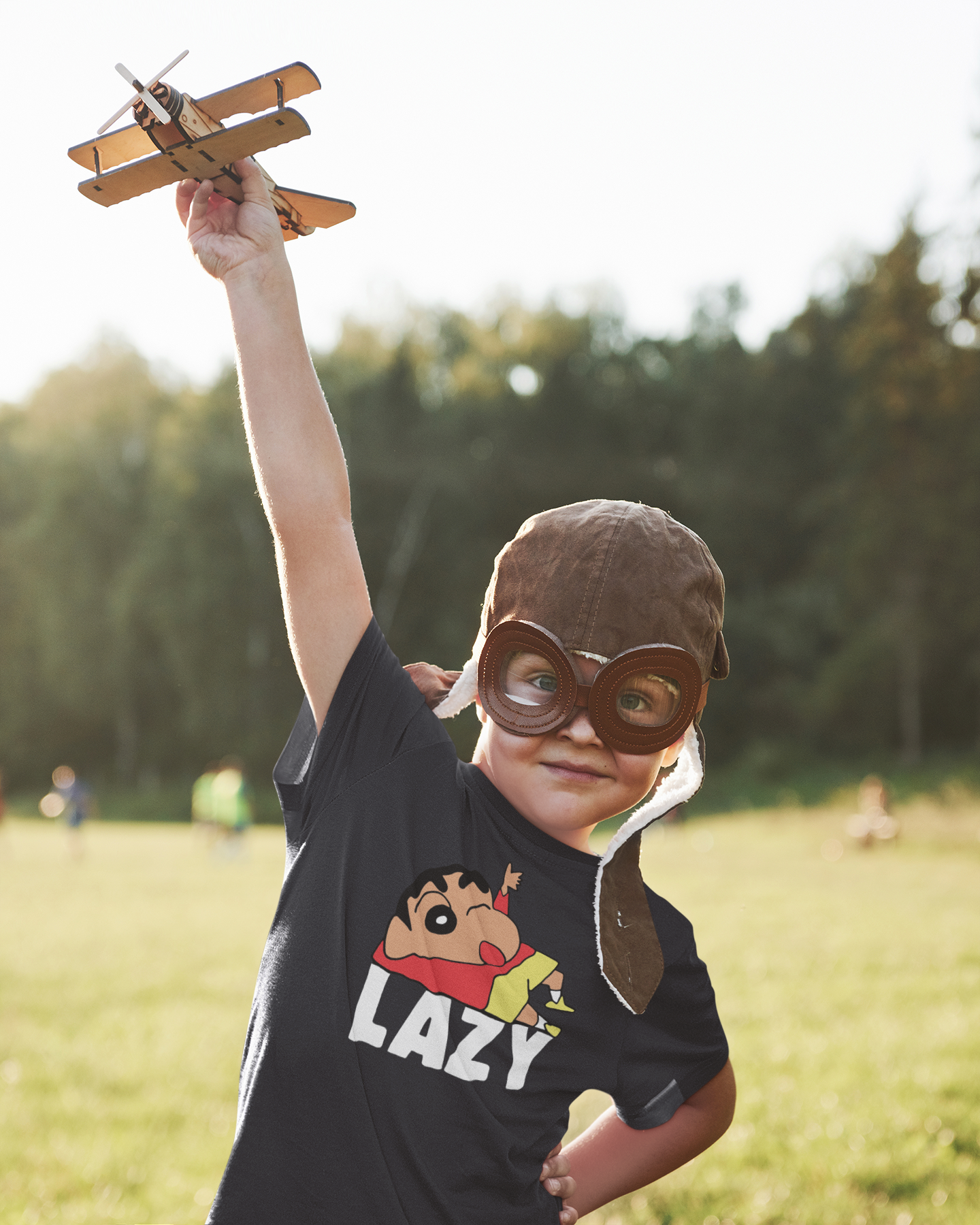 Lazy Half Sleeves T-Shirt for Boy-FunkyTeesClub