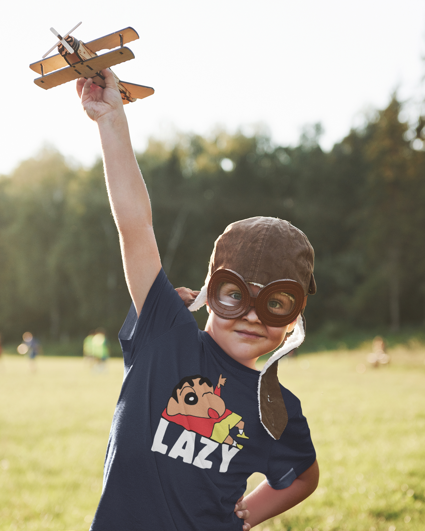 Lazy Half Sleeves T-Shirt for Boy-FunkyTeesClub