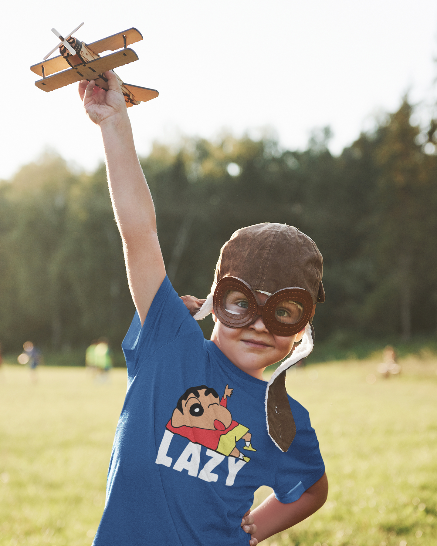 Lazy Half Sleeves T-Shirt for Boy-FunkyTeesClub