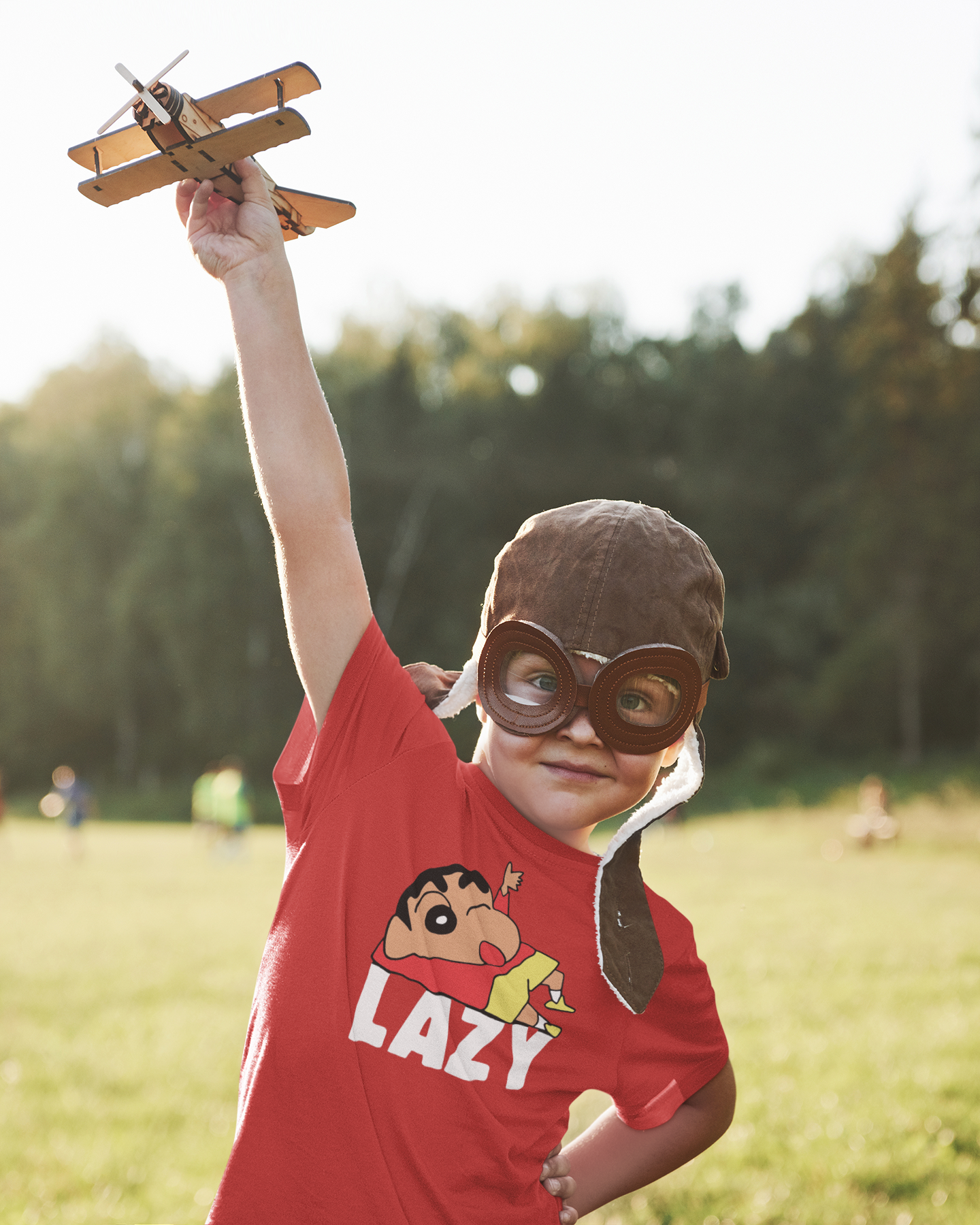 Lazy Half Sleeves T-Shirt for Boy-FunkyTeesClub