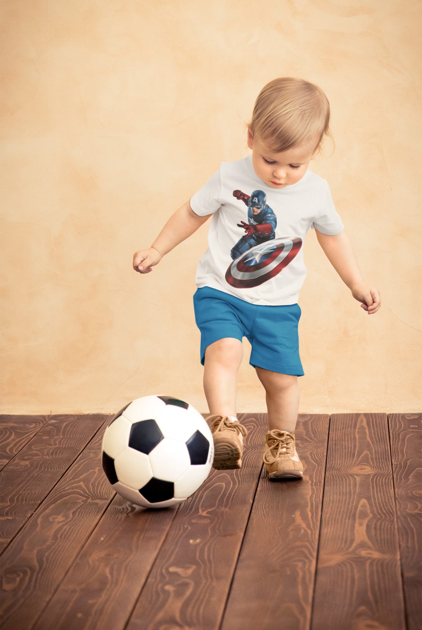Superhero Half Sleeves T-Shirt for Boy-FunkyTeesClub