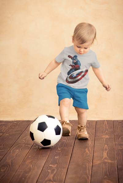 Superhero Half Sleeves T-Shirt for Boy-FunkyTeesClub