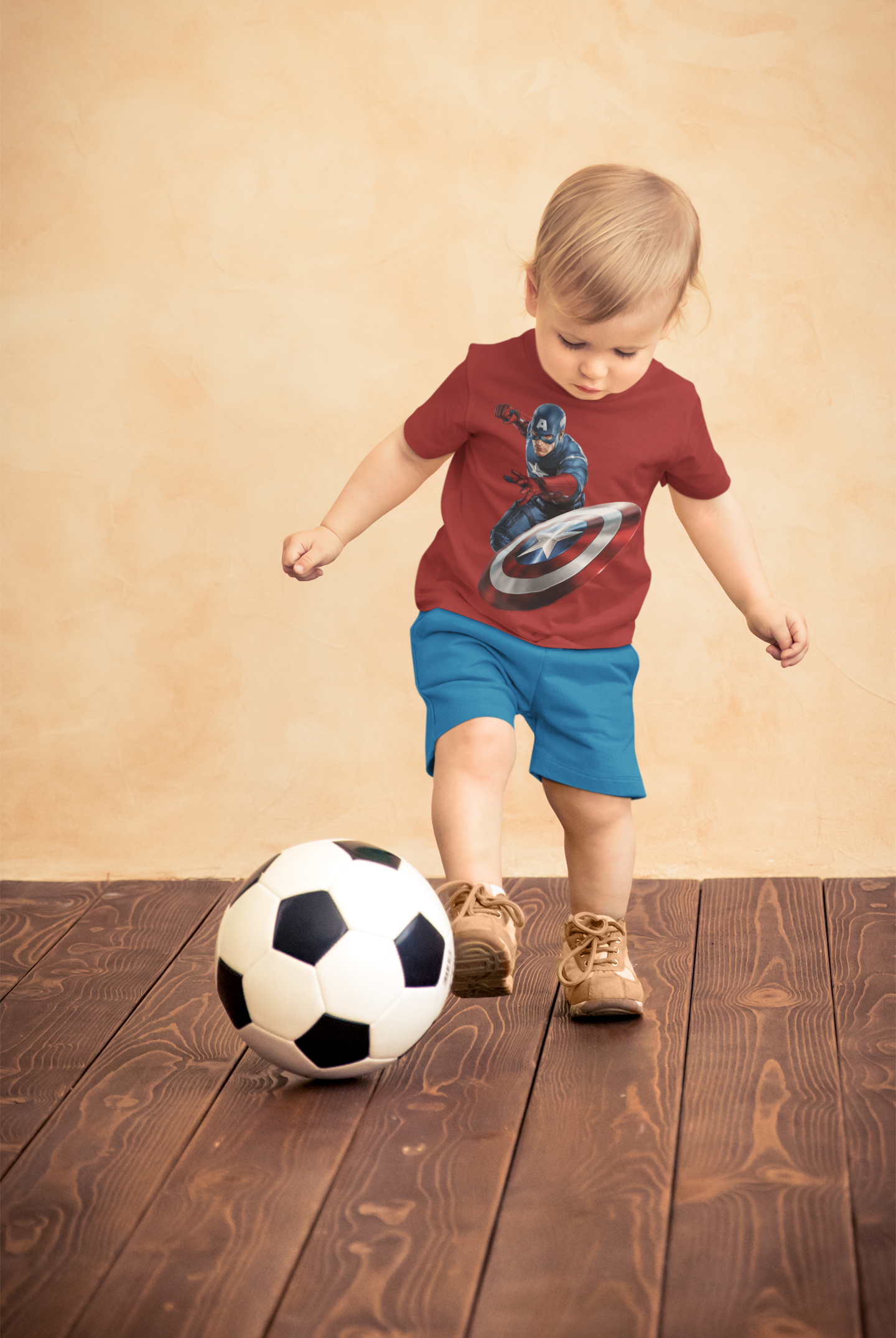 Superhero Half Sleeves T-Shirt for Boy-FunkyTeesClub