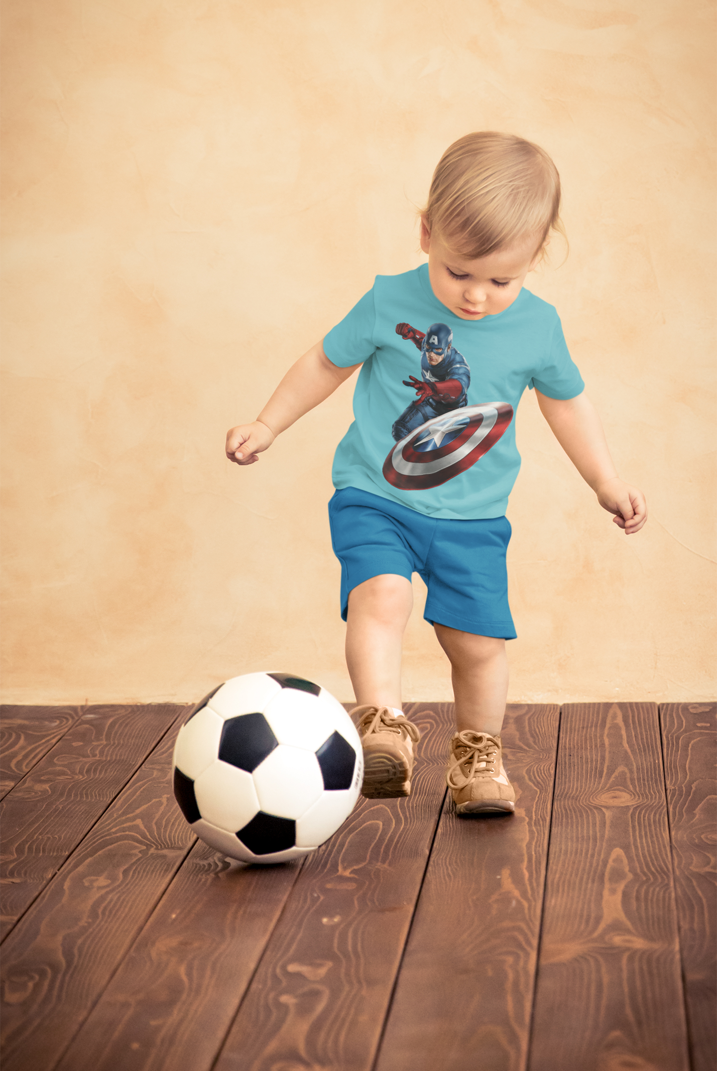 Superhero Half Sleeves T-Shirt for Boy-FunkyTeesClub