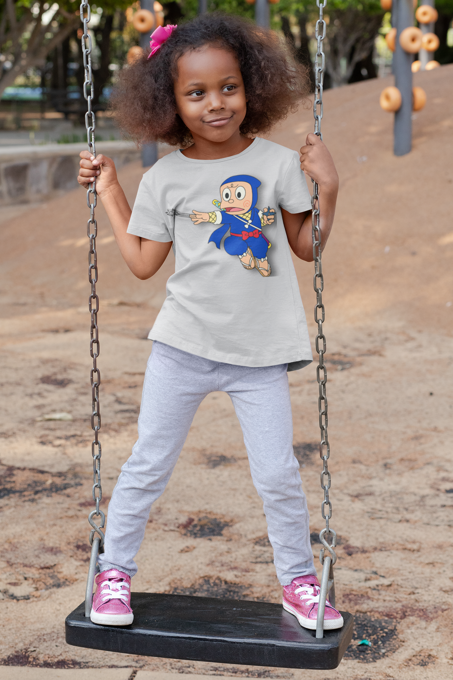 Cute Cartoon Half Sleeves T-Shirt For Girls -FunkyTeesClub