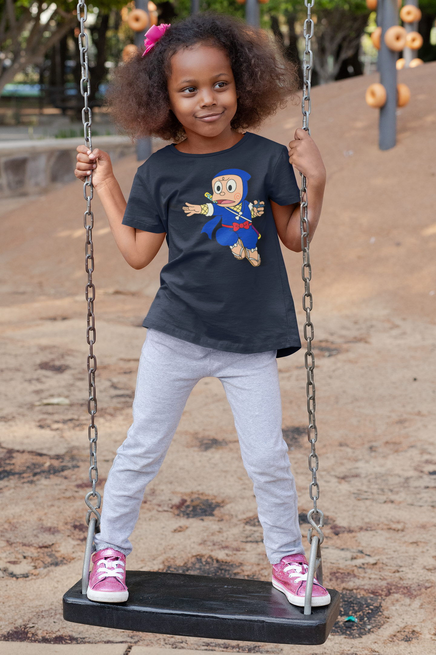 Cute Cartoon Half Sleeves T-Shirt For Girls -FunkyTeesClub