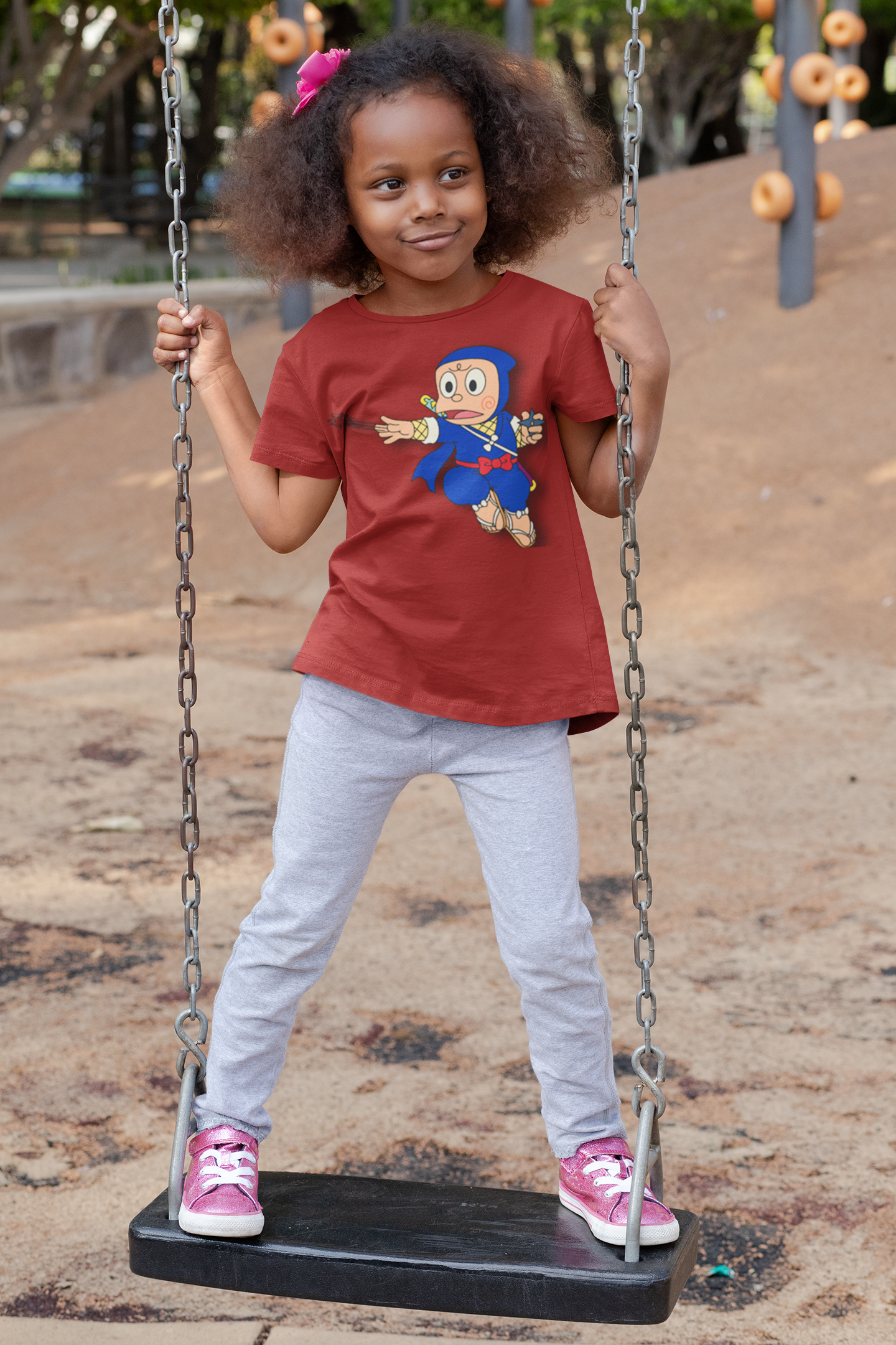 Cute Cartoon Half Sleeves T-Shirt For Girls -FunkyTeesClub