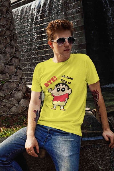 Ab Jao Yaha Se Mens Half Sleeves T-shirt- FunkyTeesClub
