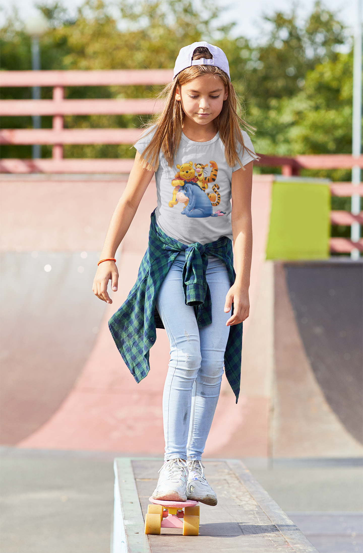 Cute Cartoon Half Sleeves T-Shirt For Girls -FunkyTeesClub