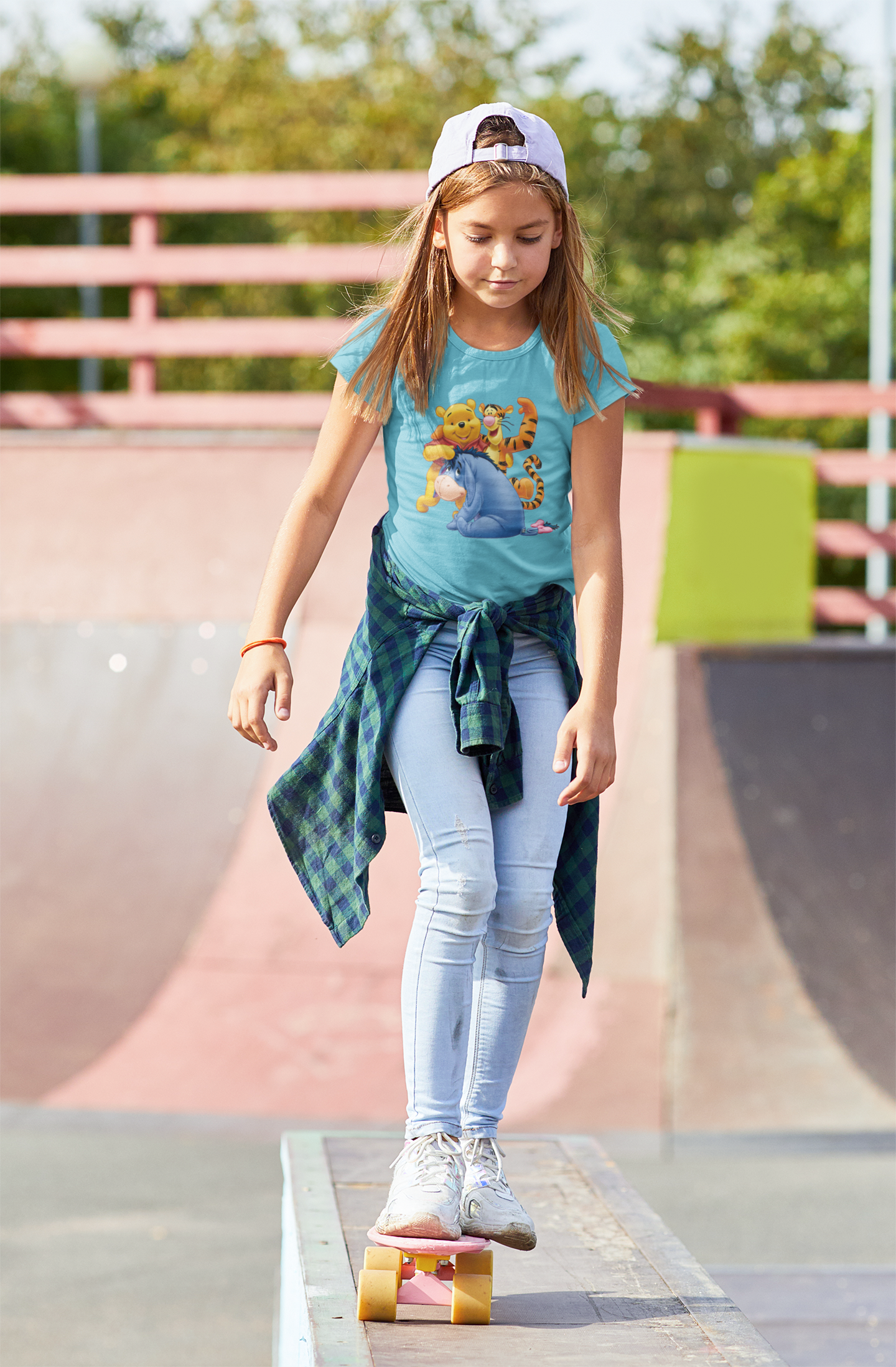 Cute Cartoon Half Sleeves T-Shirt For Girls -FunkyTeesClub