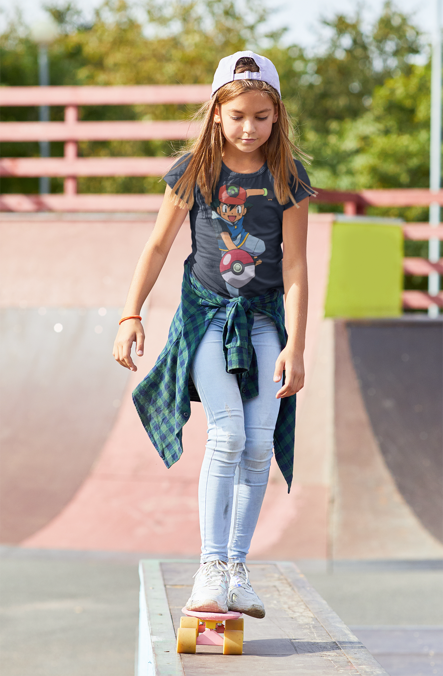 Cute Cartoon Half Sleeves T-Shirt For Girls -FunkyTeesClub