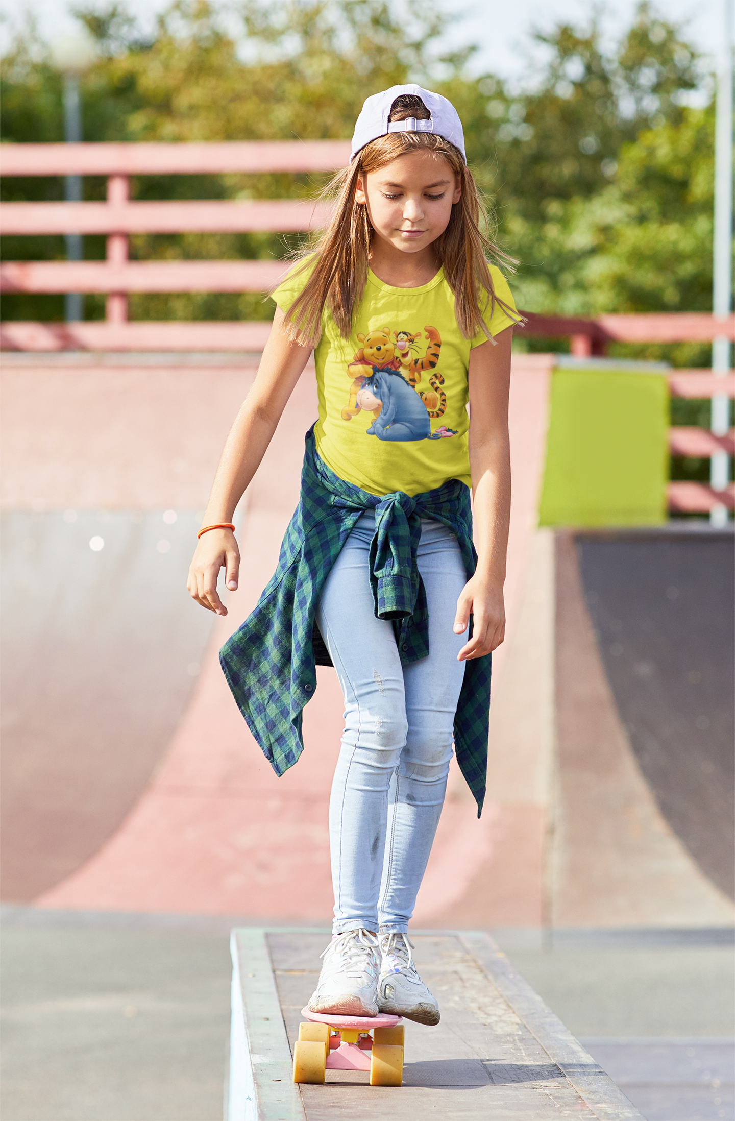 Cute Cartoon Half Sleeves T-Shirt For Girls -FunkyTeesClub