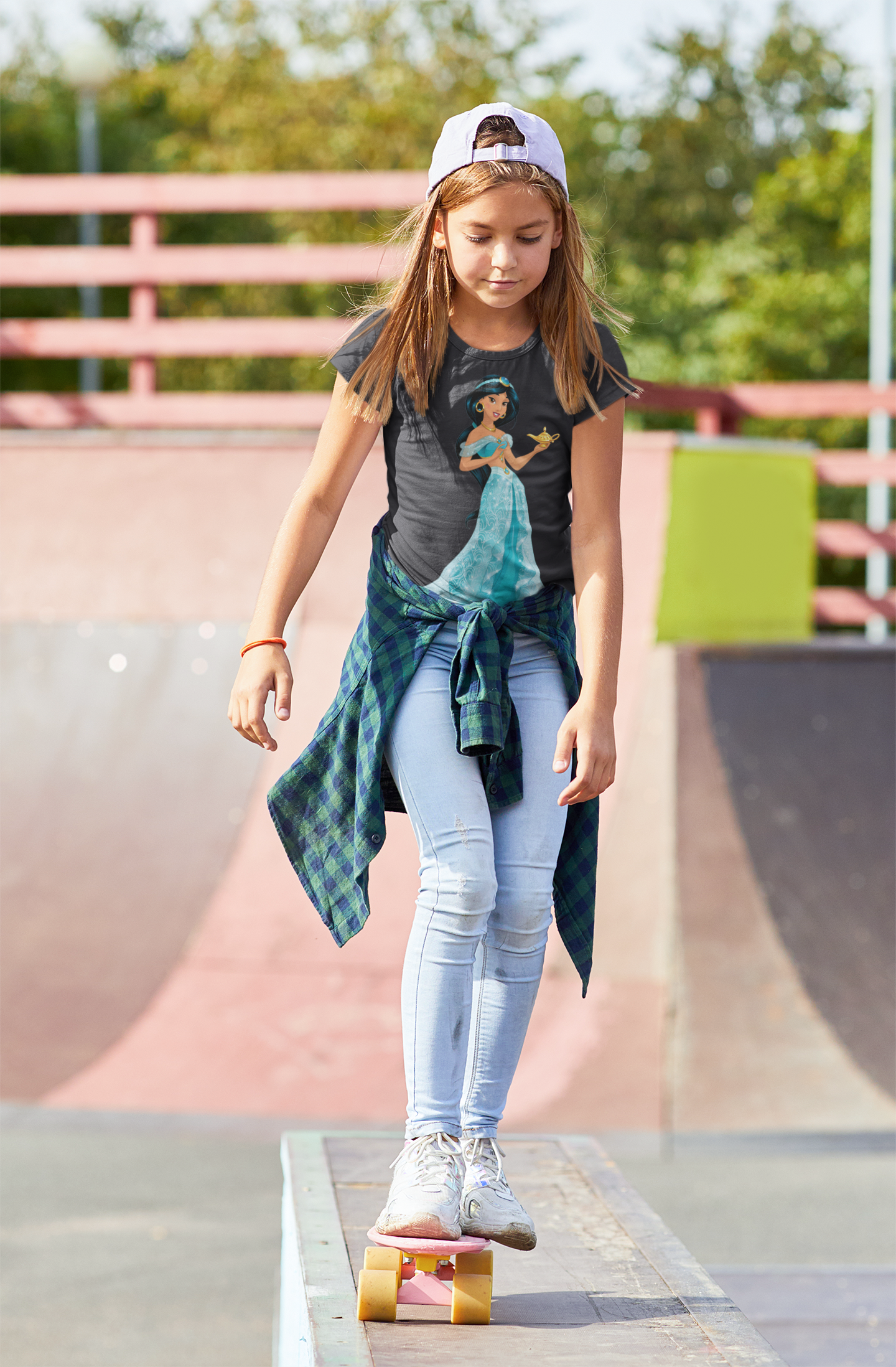 Cute Cartoon Half Sleeves T-Shirt For Girls -FunkyTeesClub