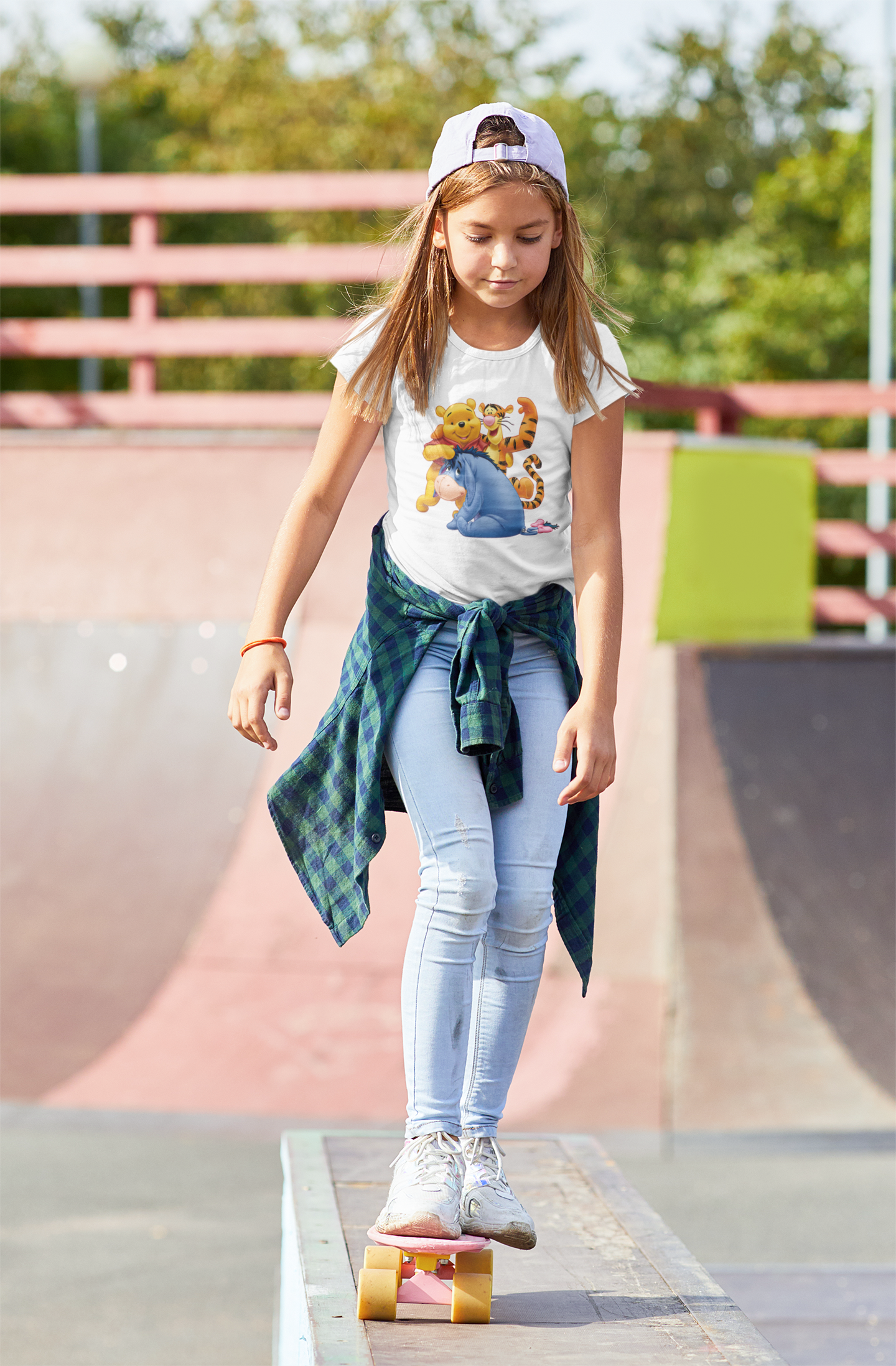 Cute Cartoon Half Sleeves T-Shirt For Girls -FunkyTeesClub