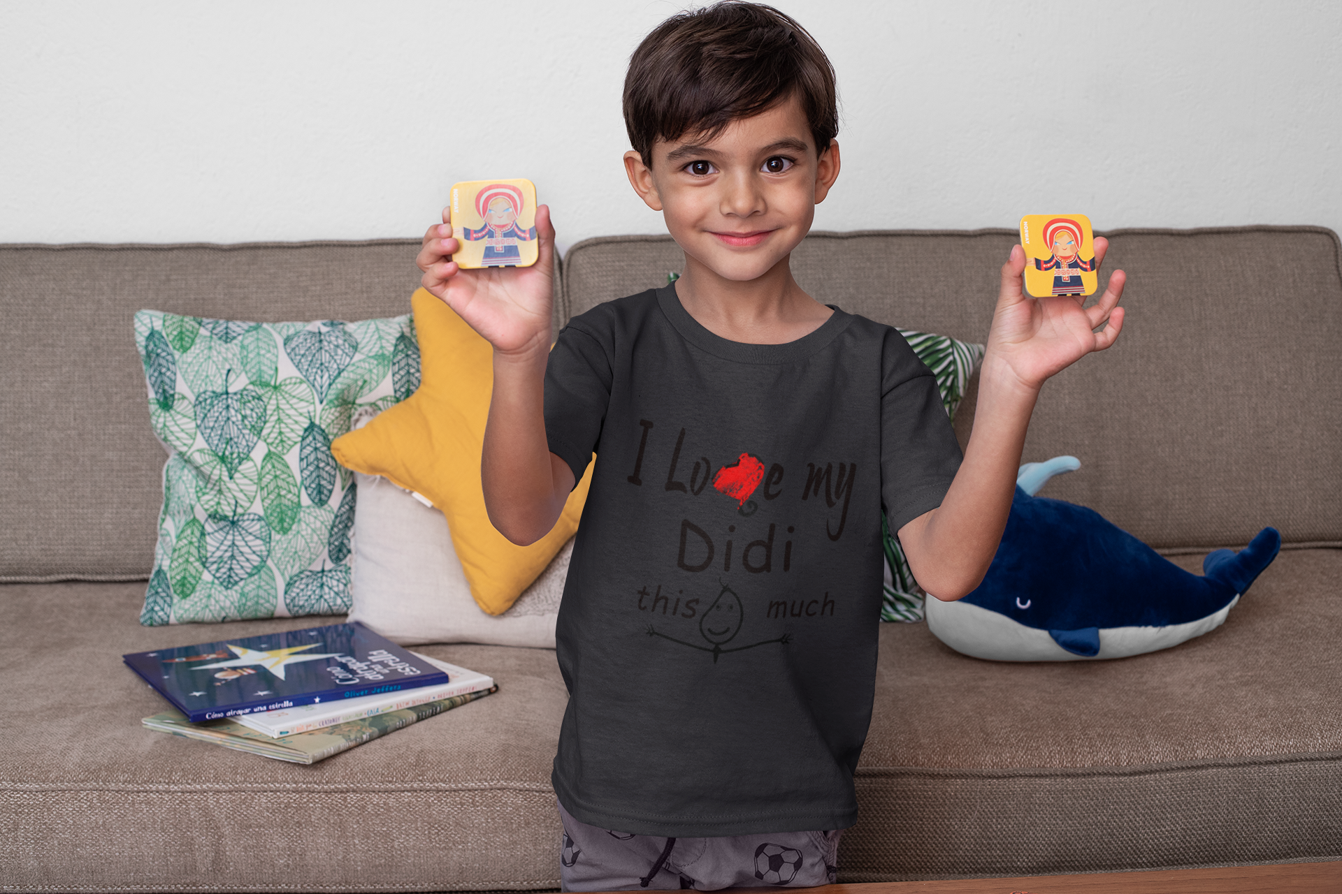 I Love My Didi Half Sleeves T-Shirt for Boy-FunkyTeesClub