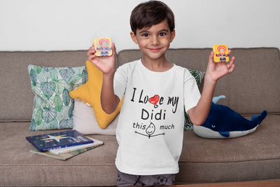 I Love My Didi Half Sleeves T-Shirt for Boy-FunkyTeesClub