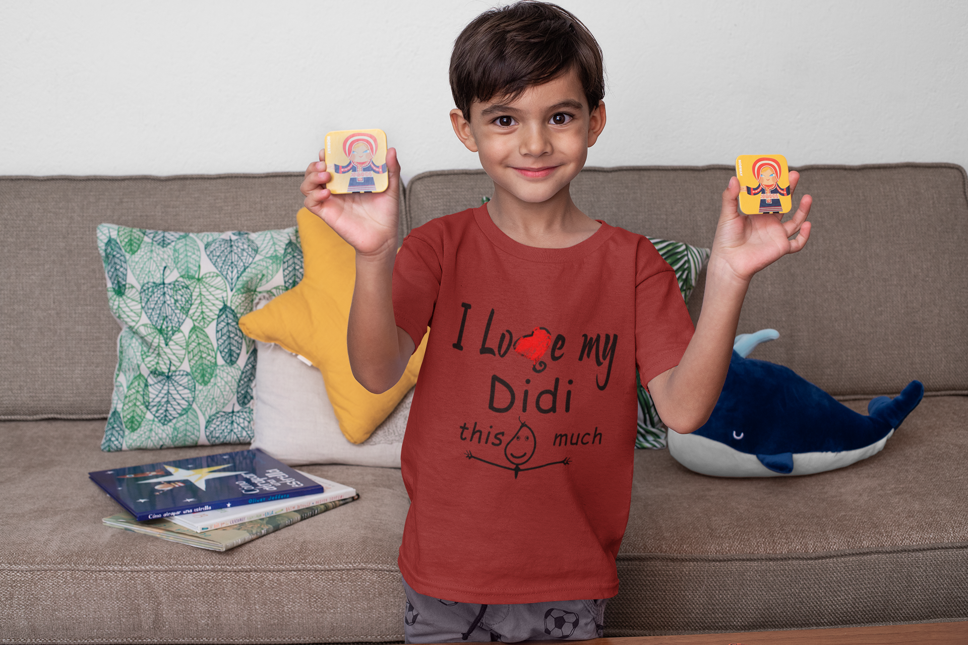 I Love My Didi Half Sleeves T-Shirt for Boy-FunkyTeesClub