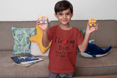 I Love My Didi Half Sleeves T-Shirt for Boy-FunkyTeesClub