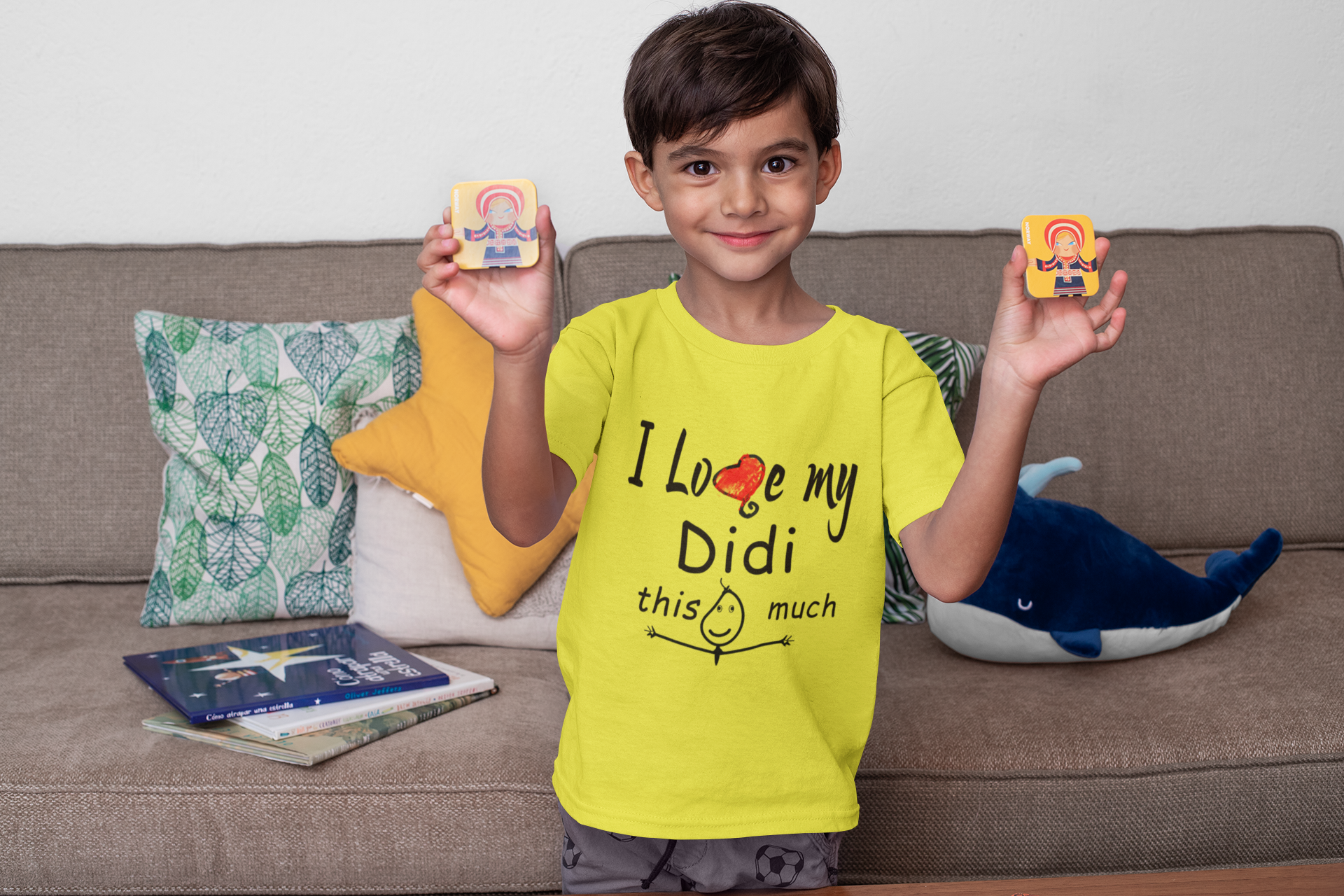 I Love My Didi Half Sleeves T-Shirt for Boy-FunkyTeesClub