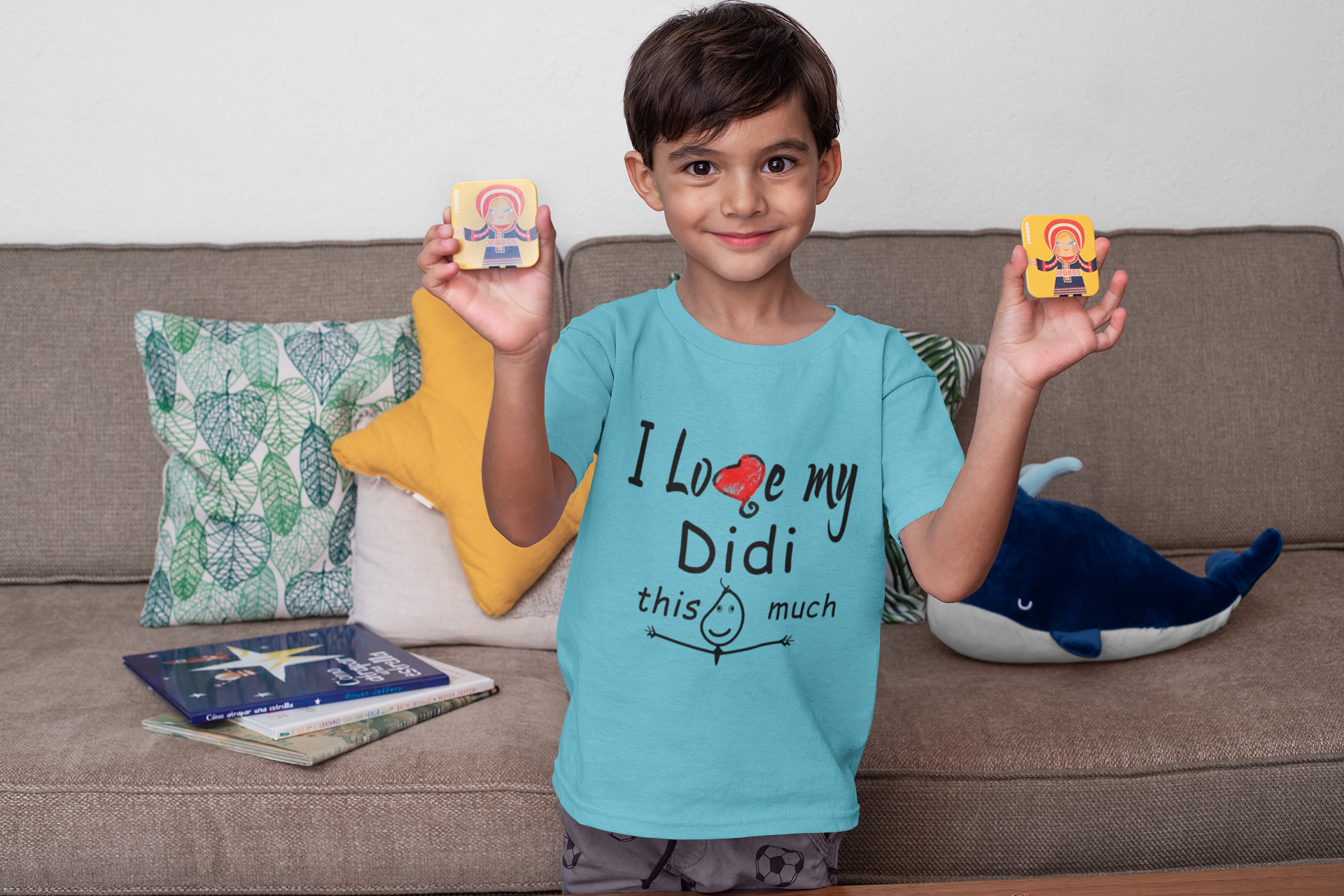 I Love My Didi Half Sleeves T-Shirt for Boy-FunkyTeesClub