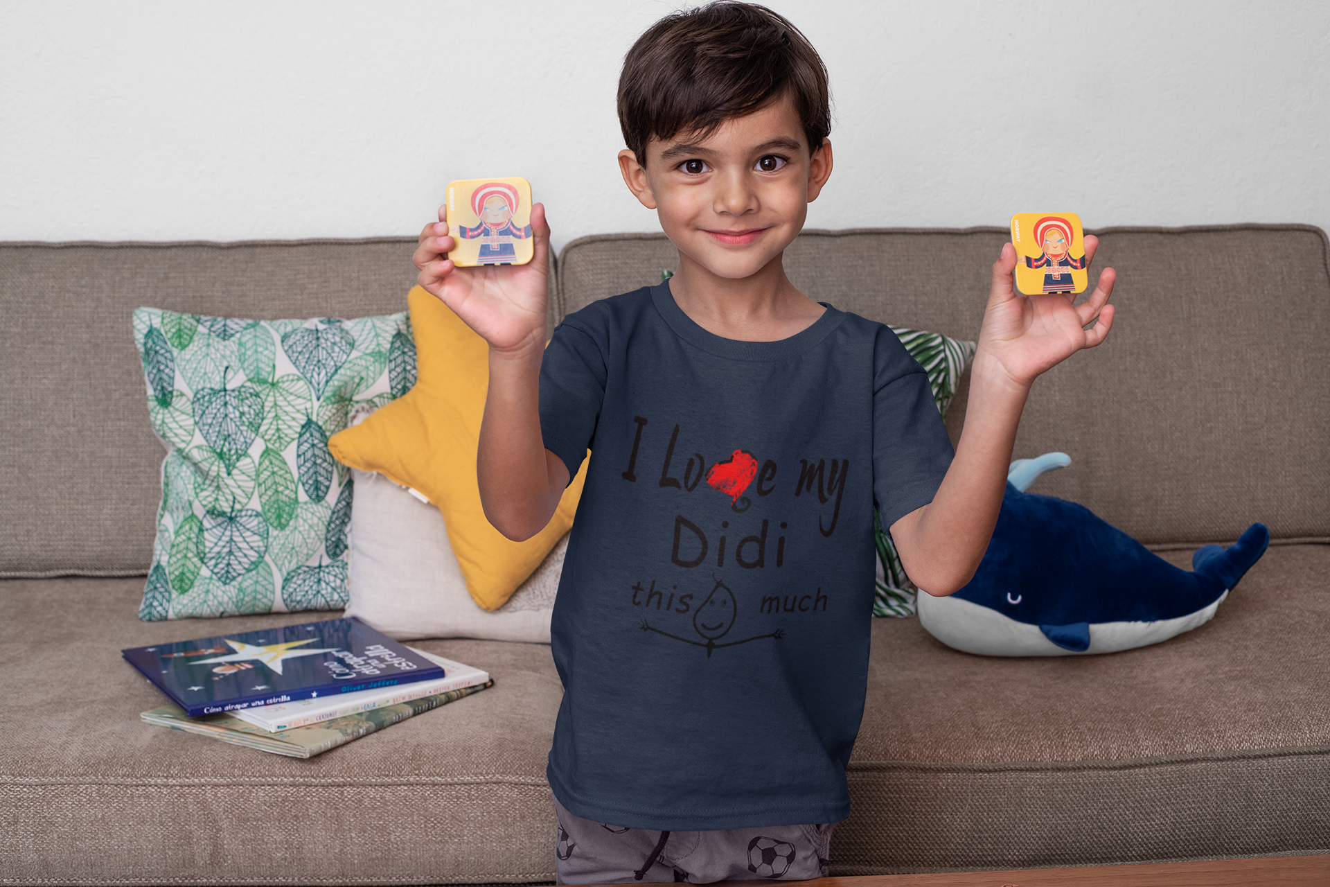 I Love My Didi Half Sleeves T-Shirt for Boy-FunkyTeesClub