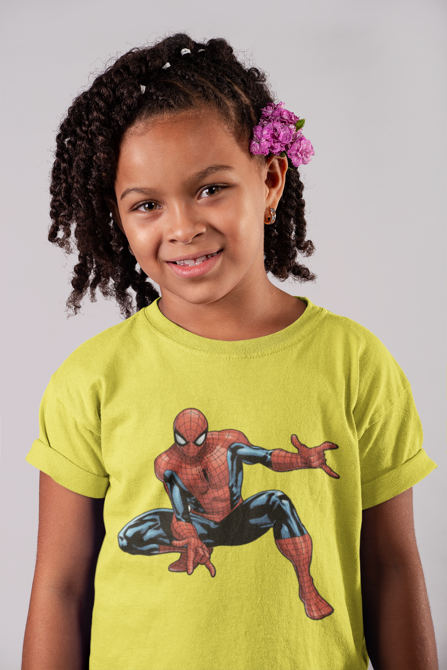 Cute Cartoon Half Sleeves T-Shirt For Girls -FunkyTeesClub