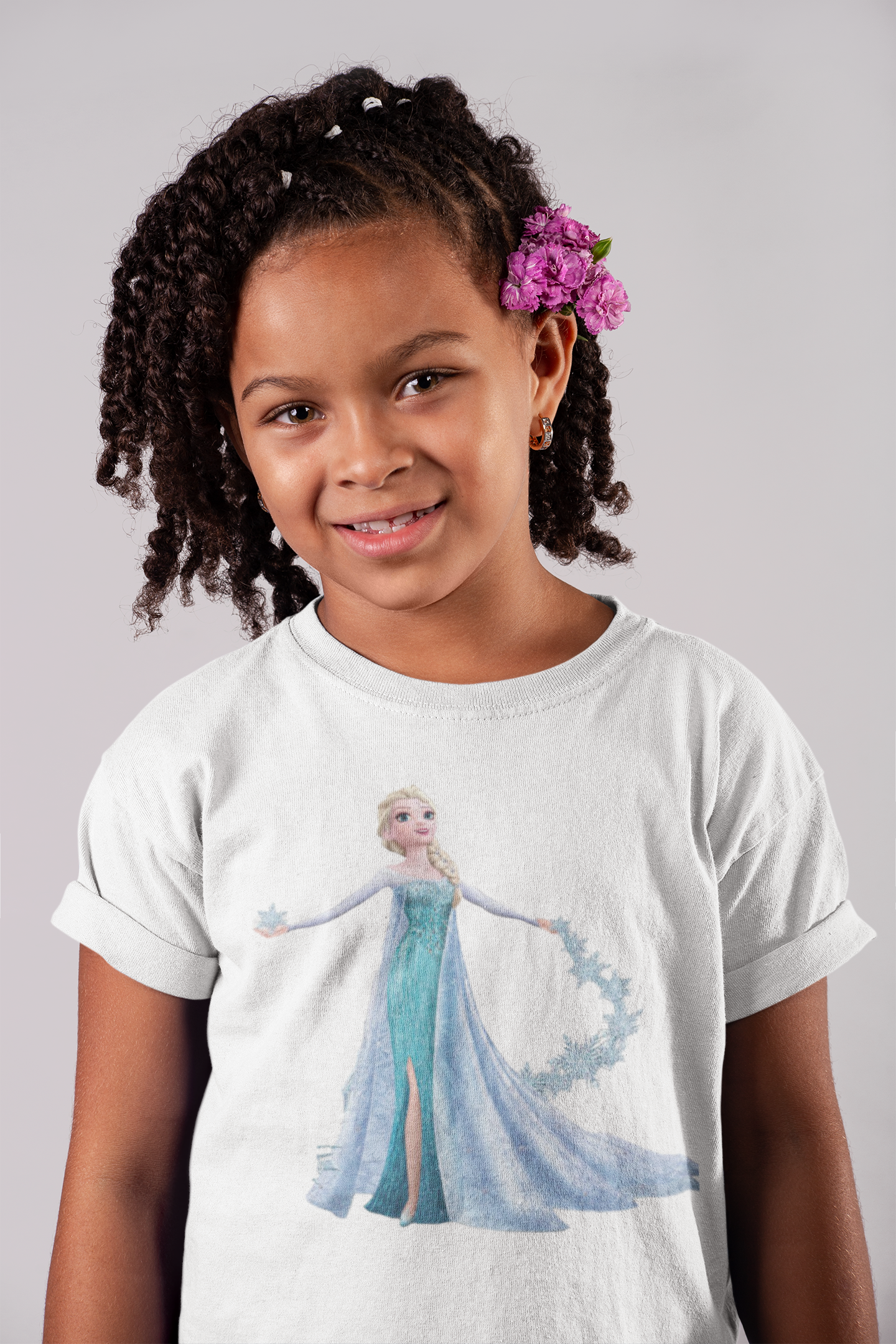 Cute Princess Half Sleeves T-Shirt For Girls -FunkyTeesClub