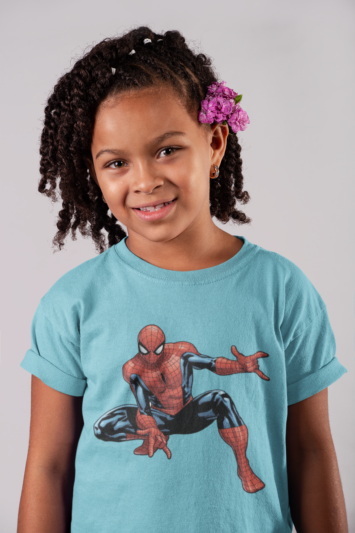 Cute Cartoon Half Sleeves T-Shirt For Girls -FunkyTeesClub