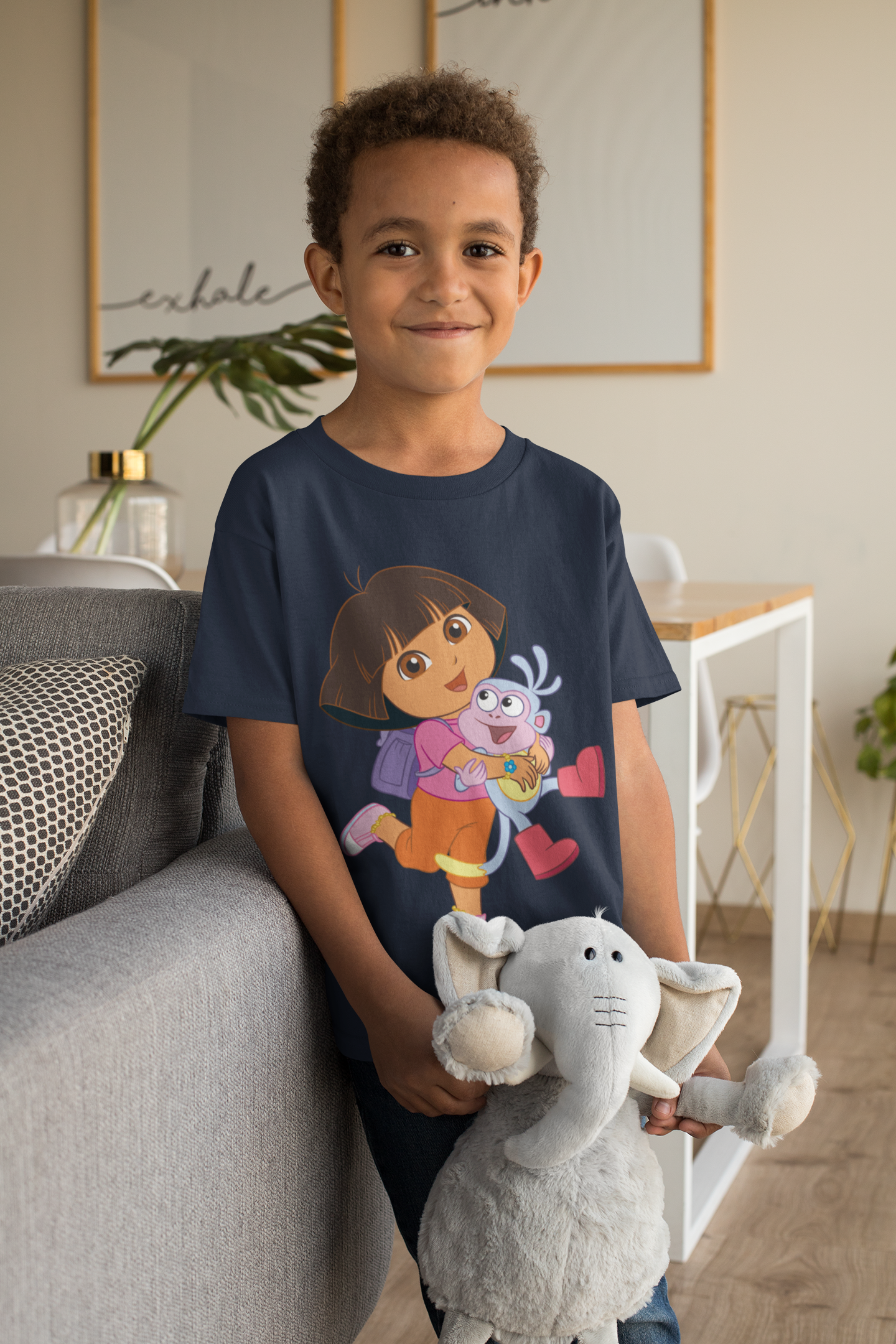 Cute Cartoon Half Sleeves T-Shirt for Boy-FunkyTeesClub
