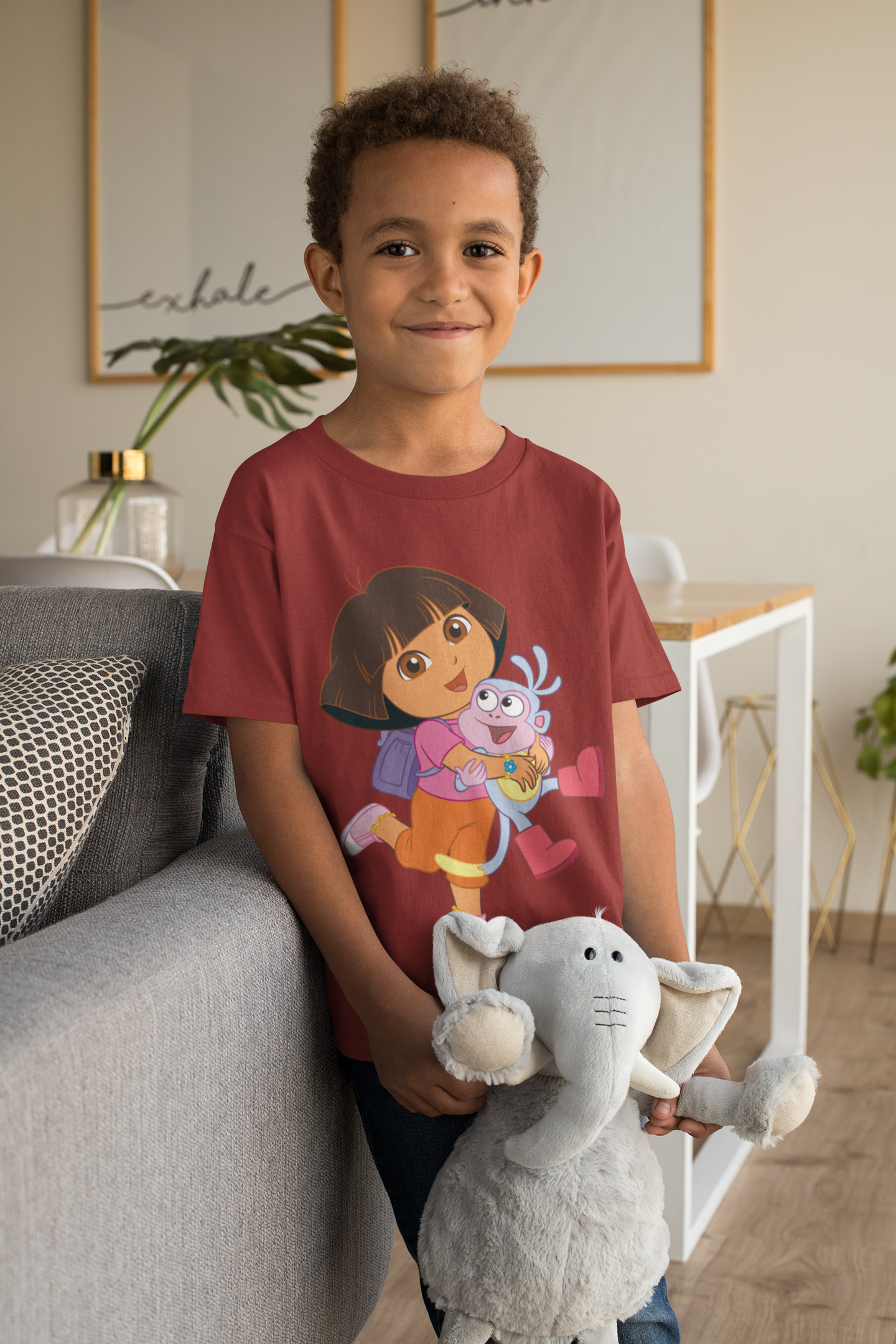 Cute Cartoon Half Sleeves T-Shirt for Boy-FunkyTeesClub