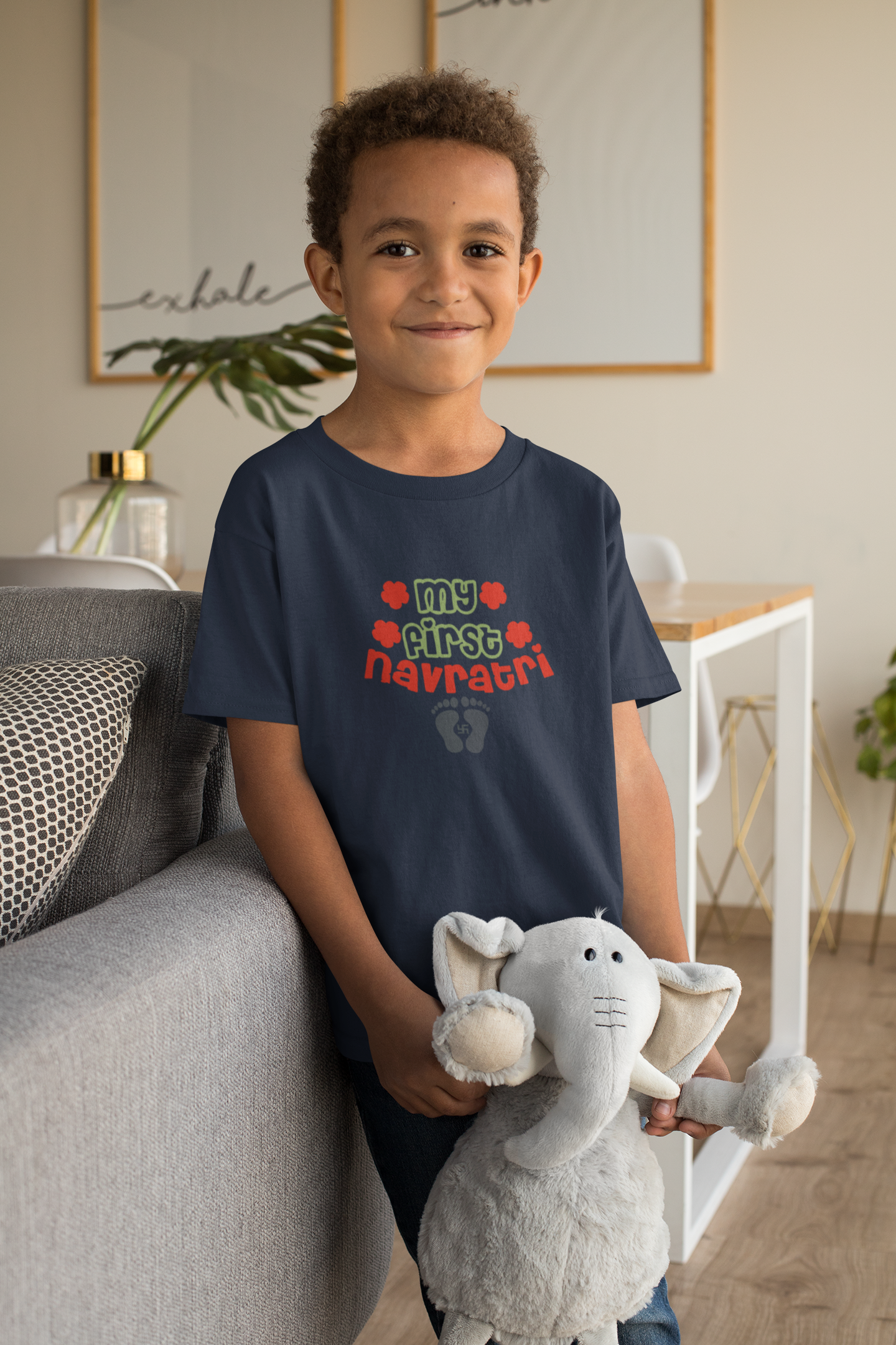 My First Navratri Half Sleeves T-Shirt for Boy-FunkyTeesClub